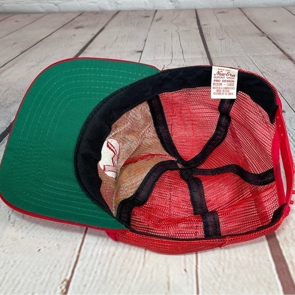 Vintage Super Mario Bros Nintendo Hat Snap Back Mesh Trucker Cap Red Made in USA - Picture 7 of 8